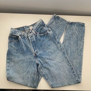 LEVI’S Vintage 501 High-Waisted Acid Wash Jeans